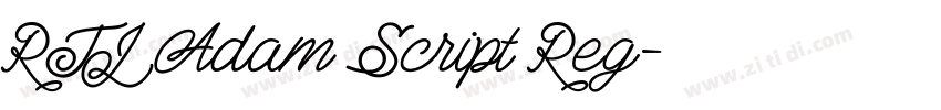 RTL Adam Script Reg字体转换